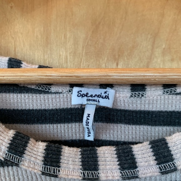 Splendid Flowy Striped Long Sleeve S - Picture 2 of 2